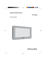 Philips 29PT8836 29" real flat HD Ready stereo TV User manual