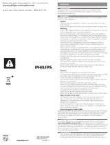 Philips GC410/05 Important information