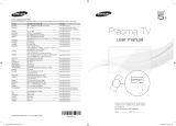 Samsung PS51E551D1W Quick start guide