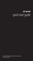 Samsung GT-I9100 Quick start guide