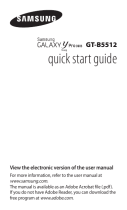 Samsung GT-B5512 Quick start guide