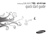 Samsung GT-P7100/M16 Quick start guide