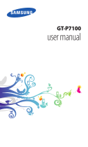 Samsung GT-P7100 User manual