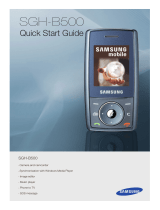 Samsung SGH-B500 Quick start guide