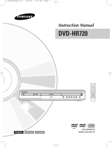 Samsung DVD-HR720P User manual