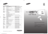 Samsung TV LED 50’’, UHD/4K, Smart TV, 200Hz CMR - UE50HU6900 Quick start guide