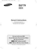Samsung SP-67L6HX User manual