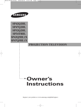 Samsung SP-54T8HL User manual