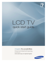 Samsung LA52A750R1F Quick start guide