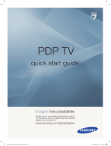 Samsung PS63A750T1R Quick start guide