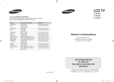 Samsung LA46F81BD User manual