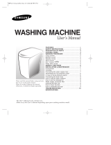Samsung WA75B5 User manual