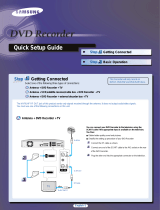Samsung DVD-R100E Quick start guide