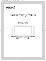 Samsung LW46G15W Quick start guide