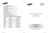Samsung LE40M91B Owner's manual