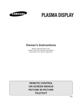 Samsung PS-50P2HT Owner's manual