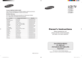 Samsung LE26R73BD User manual