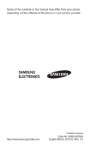 Samsung GT-E2550 User manual