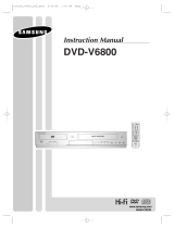 Samsung DVD-V6800 Owner's manual