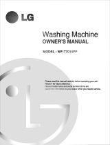 LG WF-T7050TP Owner's manual