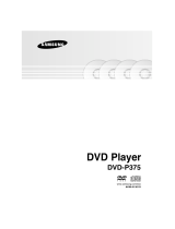 Samsung DVD-P375 User manual