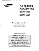 Samsung PPM63M5HB User manual