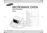 Samsung MW71C Owner's manual