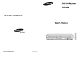 Samsung DVD-H40 User manual