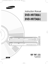 Samsung DVD-HR730A User manual