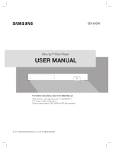 Samsung BD-J6300 Quick start guide