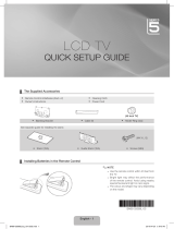 Samsung LE46C580J1K Quick start guide