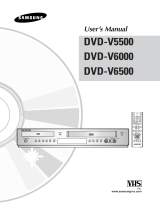 Samsung DVD-V6000 User manual