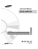 Samsung DVD-HR757 User manual