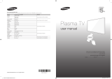 Samsung PA60H5000 User manual