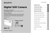 Sony DSC-T1 Operating instructions