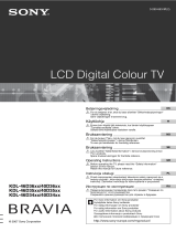 Sony KDL-40D34XX Owner's manual