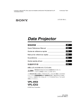 Sony VPL-ES4 Owner's manual