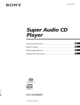 Sony SCD-XA3000ES User manual