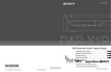 Sony DAR-X1R Owner's manual