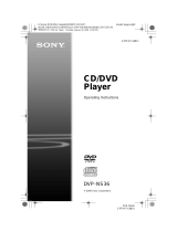 Sony DVP-NS36 Owner's manual