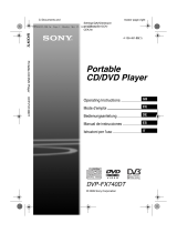 Sony DVP-FX740DT Owner's manual