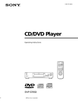 Sony DVP-S705D Operating instructions