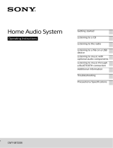 Sony CMT-SBT20B User manual
