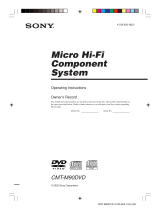 Sony cmt m 90 dvd User manual