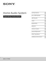 Sony MHC-V77DW Operating instructions