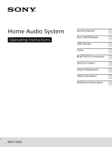 Sony MHCV41D User manual