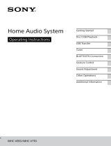 Sony MHC-V71D Operating instructions