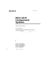Sony MHC-RX100AV User manual
