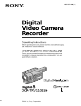 Sony Digital 8 Handycam DCR-TRV110E User manual