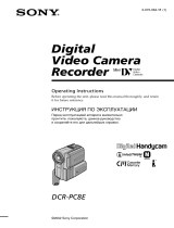 Sony Digital Handycam DCR-PC8E Operating instructions
